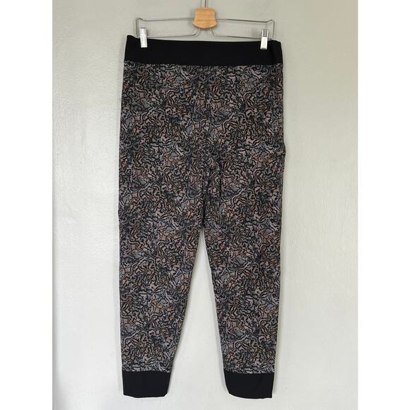 Athleta Trekkie North Jogger Pants Kinetic Abstract 533655 Women's Size 10 Black - Picture 3 of 14